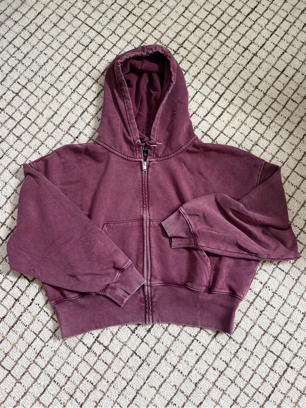 GAP VintageSoft Full-Zip Wedge Hoodie